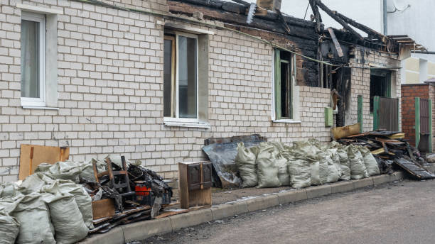 Professional Fire Damage Repair technician working in Monkton, MD